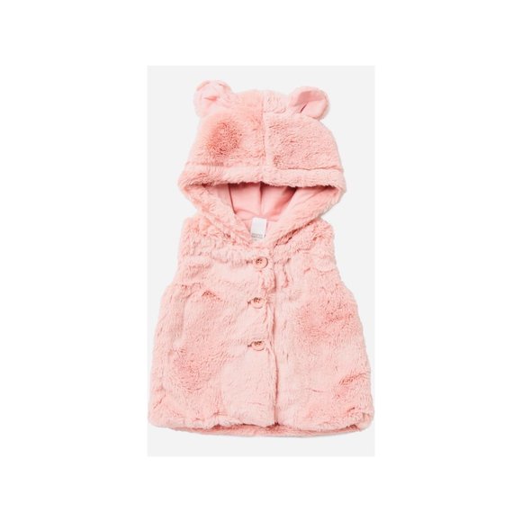 Harper Canyon Other - Faux Fur Hooded Vest NEW WITH TAGS